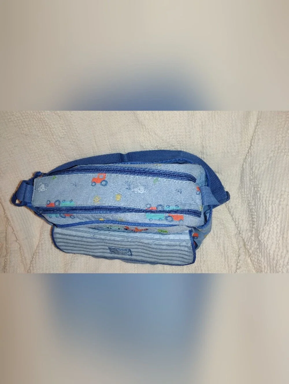 Vintage Y2K Carter's Starters RARE Blue Puppy Diaper Bag